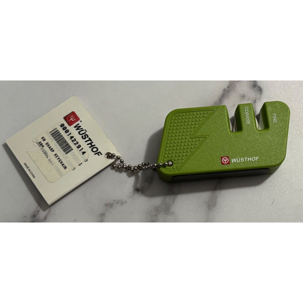 Wusthof Keychain TRAVEL Sharpener Carbide Ceramic Hunting Fishing Camping Pocket